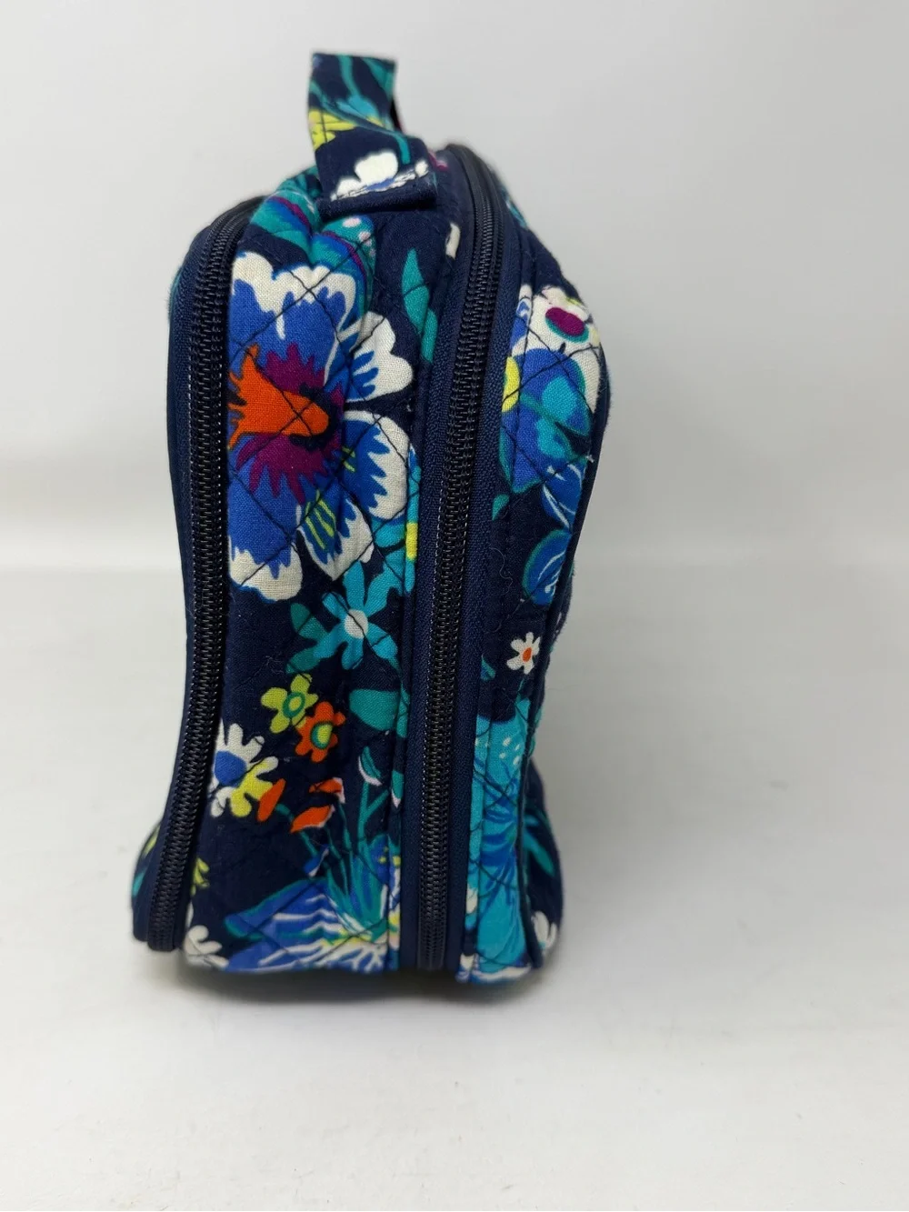 Vera Bradley Vines Floral Large Blush & Brush Makeup Cosmetic Case